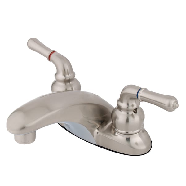 4" Centerset Bathroom Faucet, Brushed Nickel